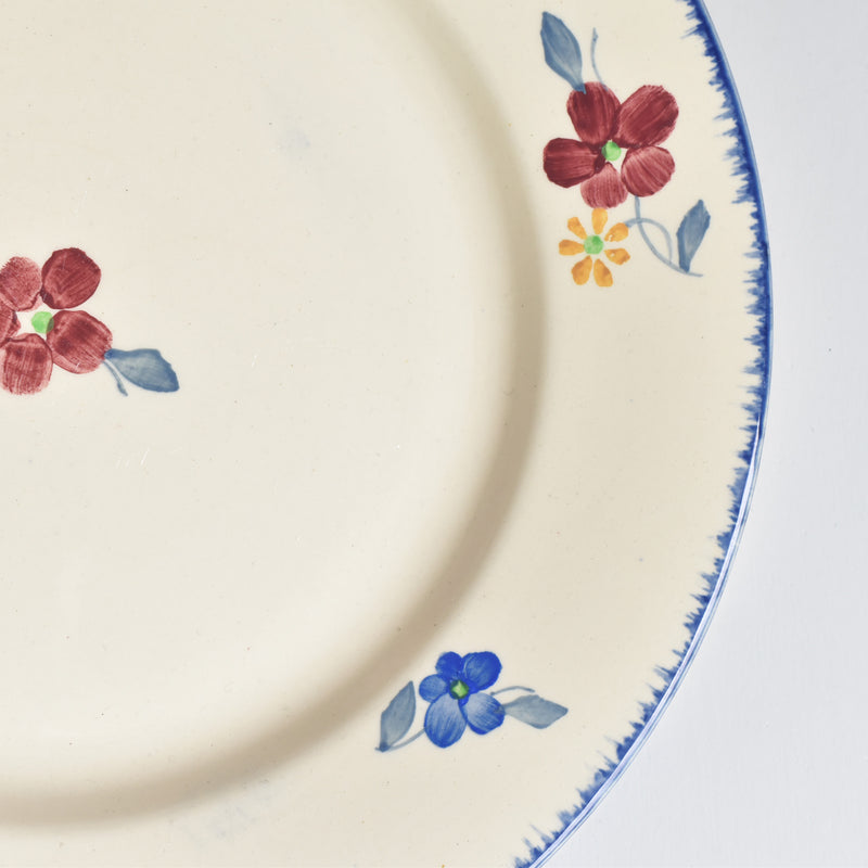 Vintage Plate Digoin & Sarreguemines Mary-Lou Cream C