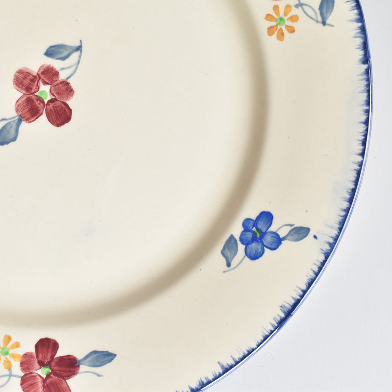 Vintage Plate Digoin & Sarreguemines Mary-Lou Cream C