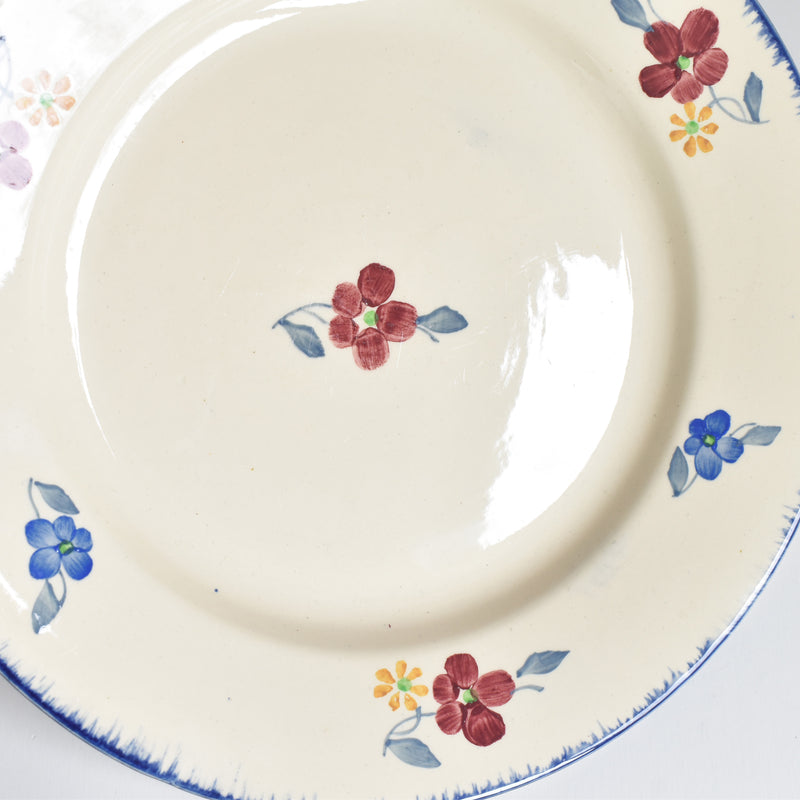 Vintage Plate Digoin & Sarreguemines Mary-Lou Cream C