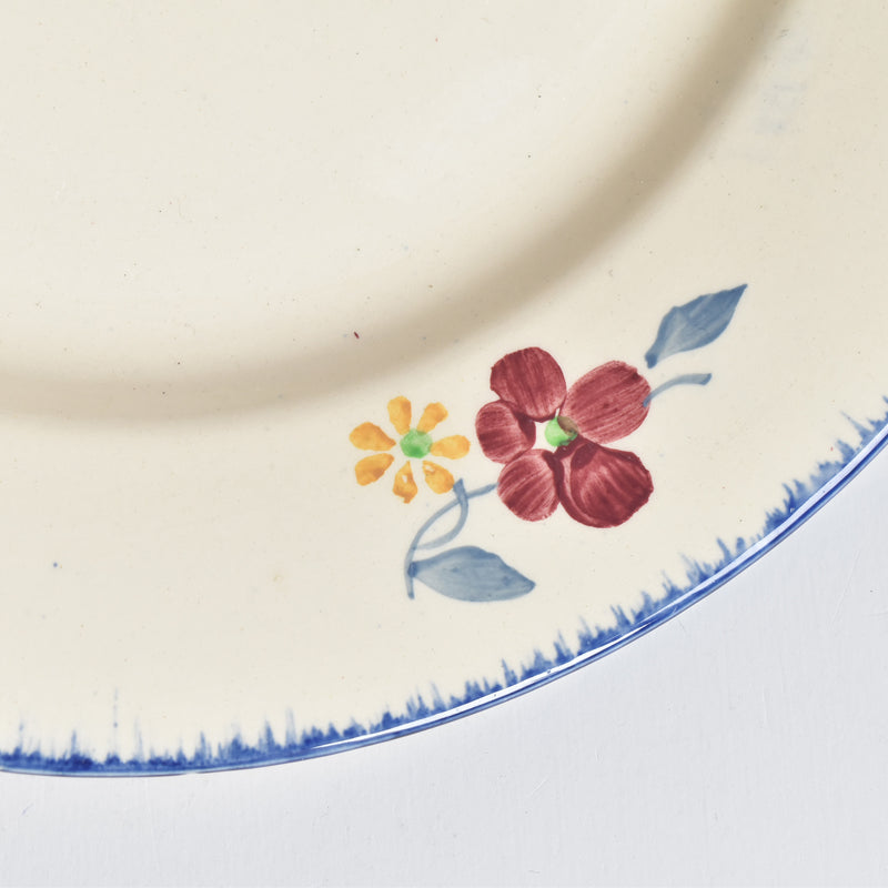 Vintage Plate Digoin & Sarreguemines Mary-Lou Cream C