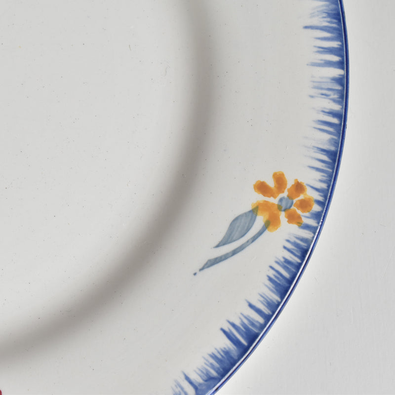 Vintage Dessert Plate Digoin & Sarreguemines Mary-Lou White B