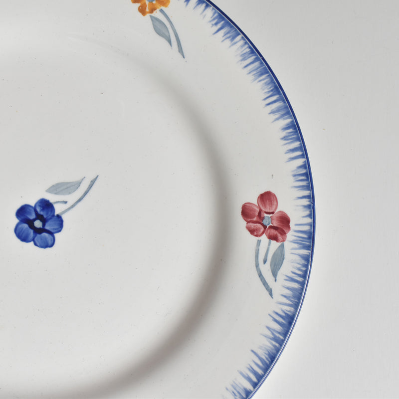 Vintage Dessert Plate Digoin & Sarreguemines Mary-Lou White B