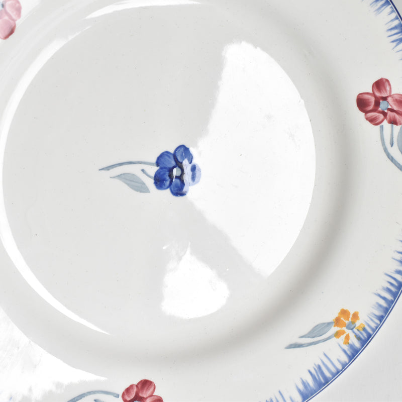 Vintage Dessert Plate Digoin & Sarreguemines Mary-Lou White B