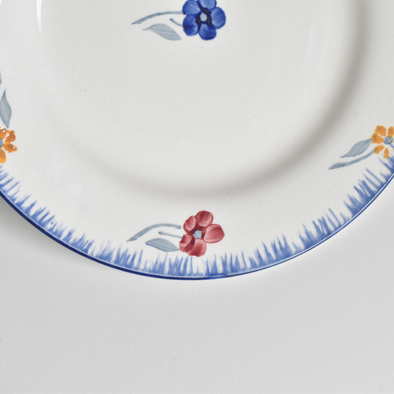 Vintage Dessert Plate Digoin & Sarreguemines Mary-Lou White B