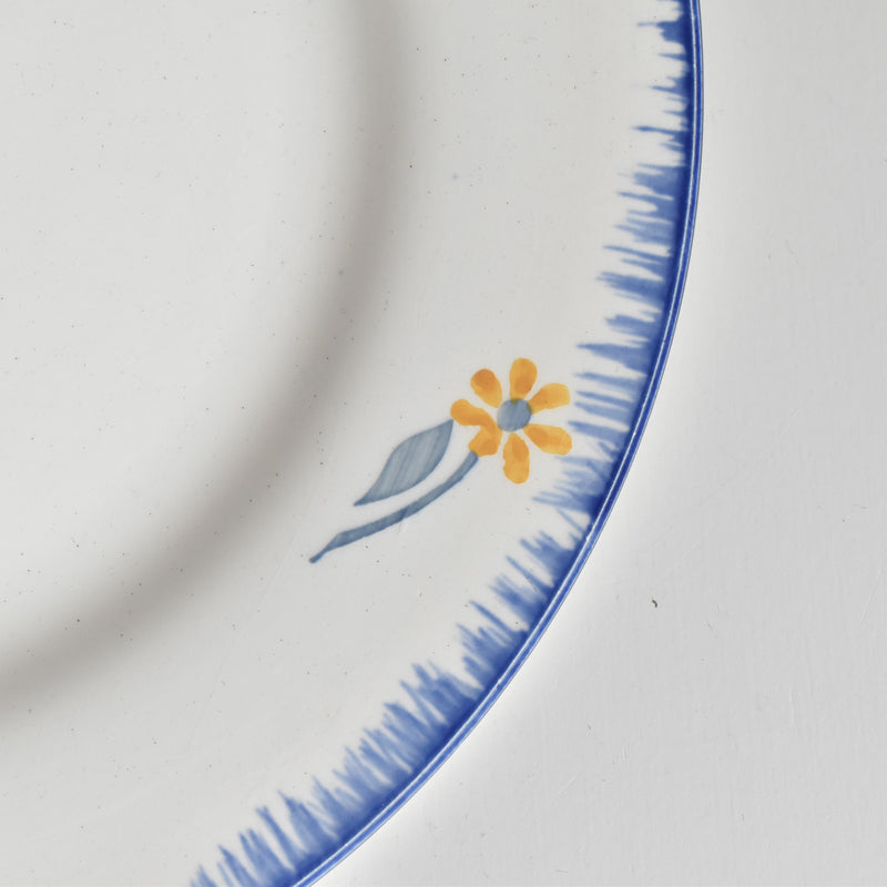 Vintage dessert plate Digoin & Sarreguemines Mary-Lou White C