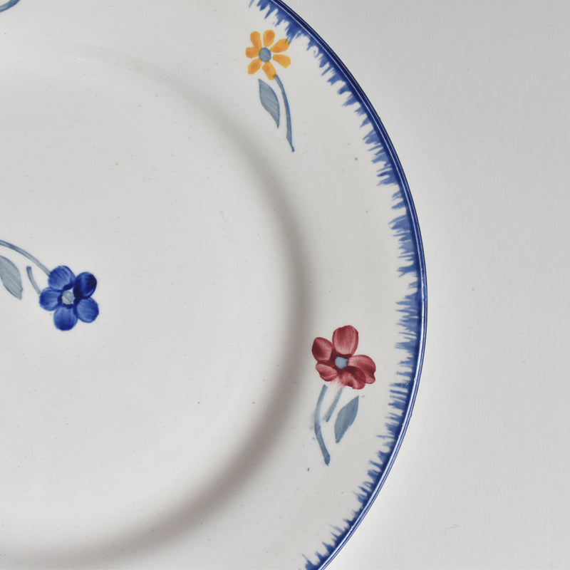 Vintage dessert plate Digoin & Sarreguemines Mary-Lou White C