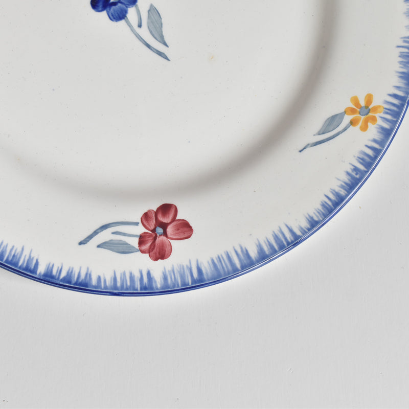 Vintage dessert plate Digoin & Sarreguemines Mary-Lou White C