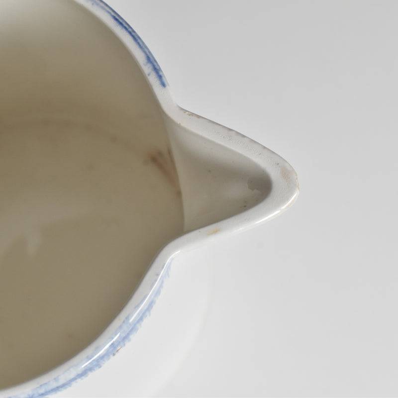 Vintage Digoin & Sarreguemines Pitcher Mary-Lou, White