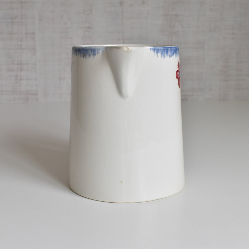 Vintage Digoin & Sarreguemines Pitcher Mary-Lou, White