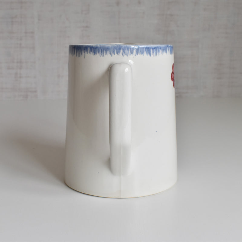 Vintage Digoin & Sarreguemines Pitcher Mary-Lou, White