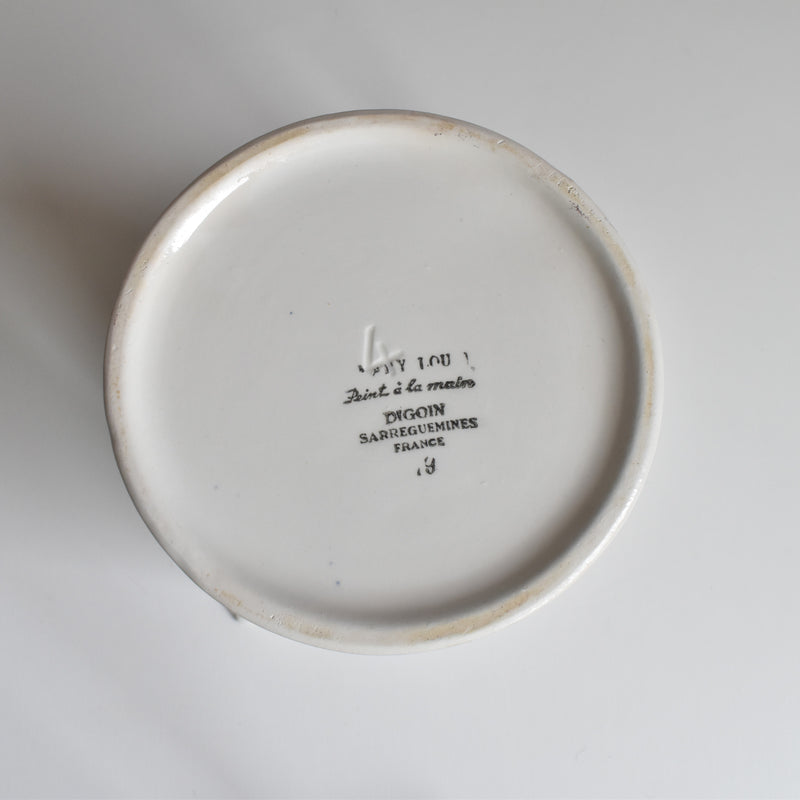 Vintage Digoin & Sarreguemines Pitcher Mary-Lou, White
