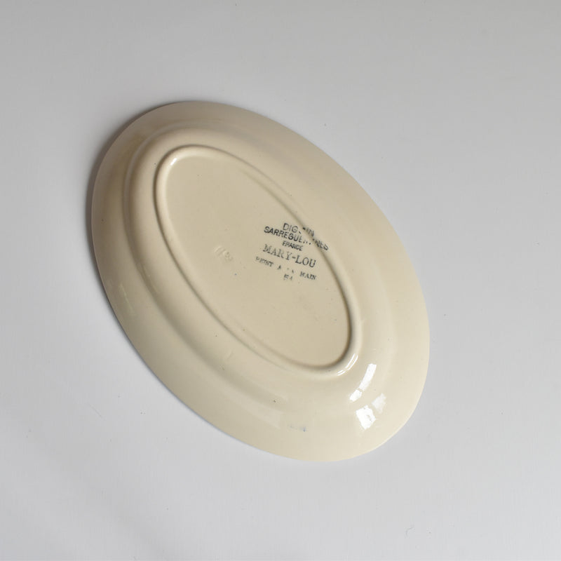 Vintage Raviere Digoin & Sarreguemines Mary-Lou Cream