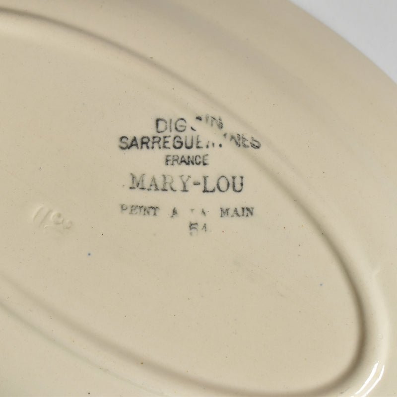Vintage Raviere Digoin & Sarreguemines Mary-Lou Cream