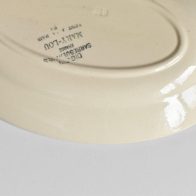 Vintage Raviere Digoin & Sarreguemines Mary-Lou Cream