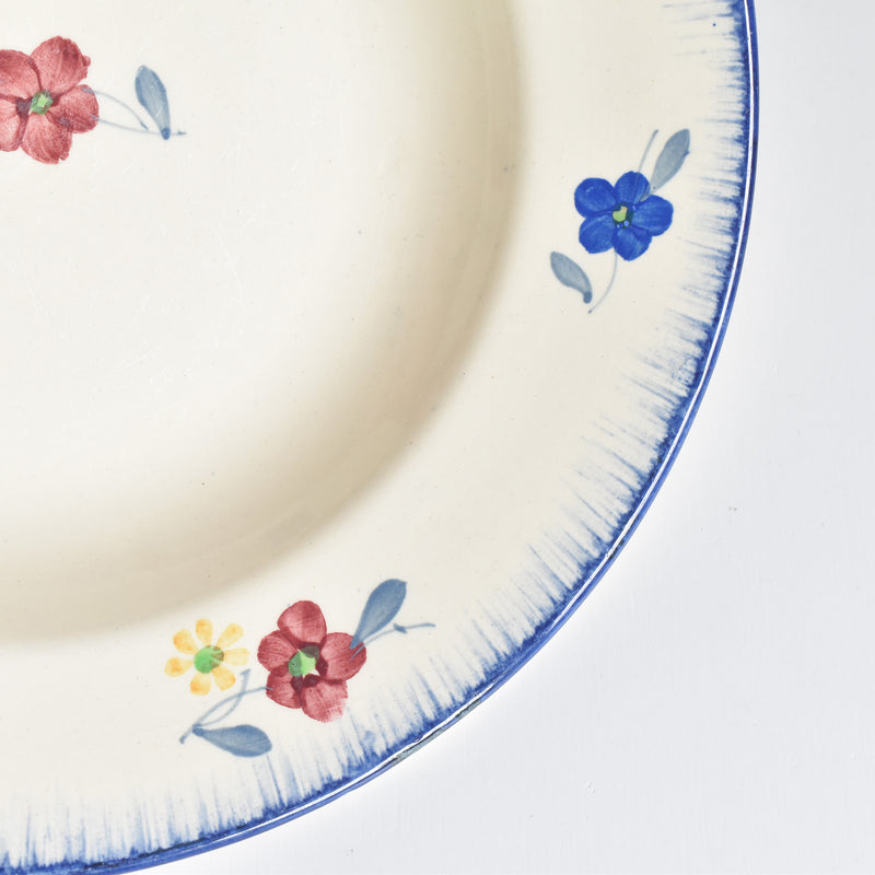 Vintage Deep Plate - Digoin & Sarreguemines Mary-Lou Cream