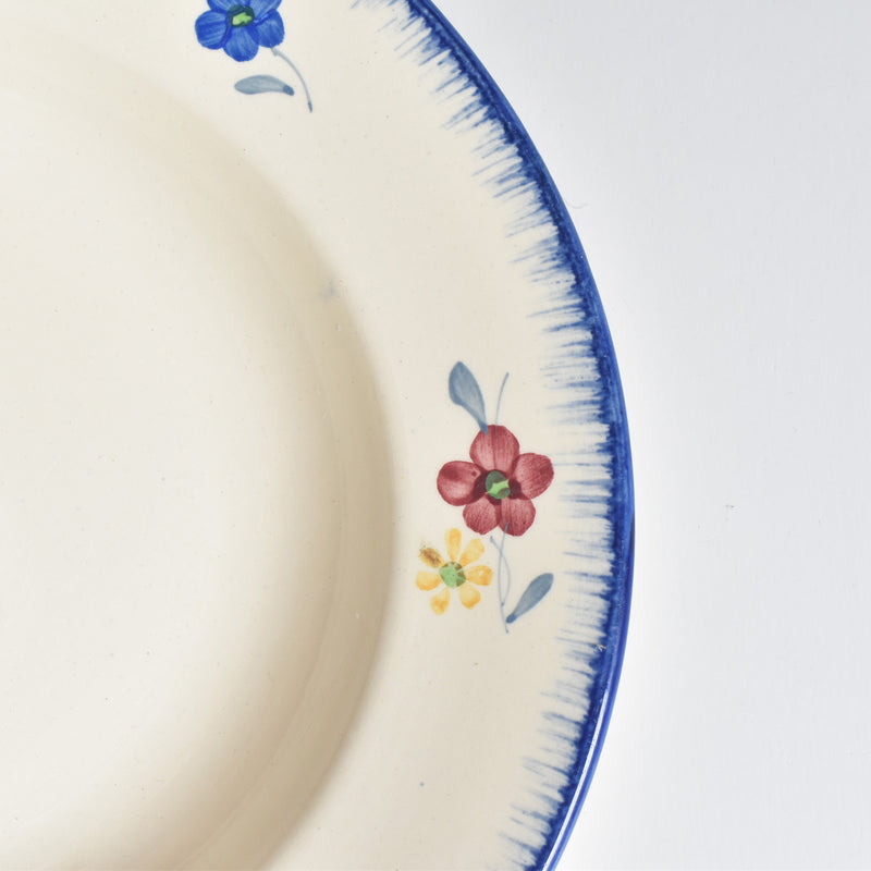 Vintage Deep Plate - Digoin & Sarreguemines Mary-Lou Cream