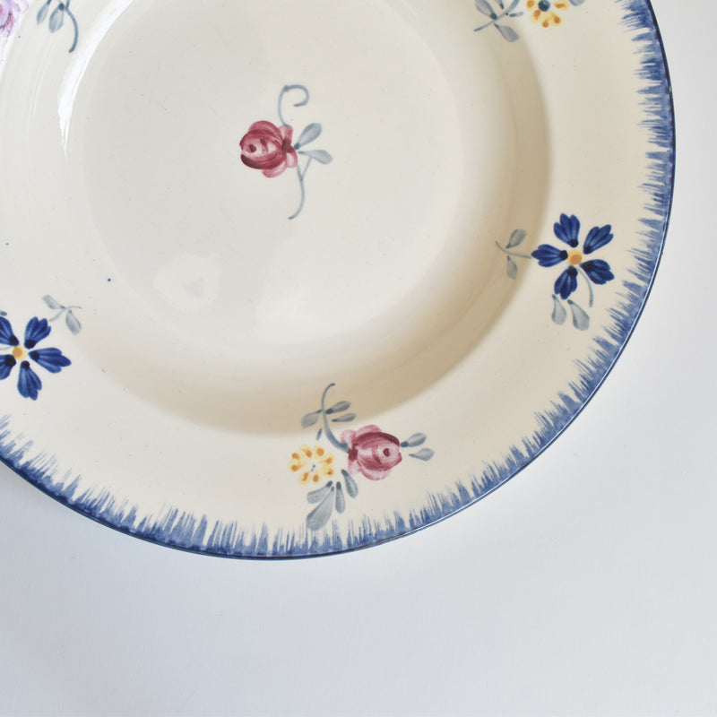 Vintage Deep Plate Digoin & Sarreguemines Mary-Lou 1A