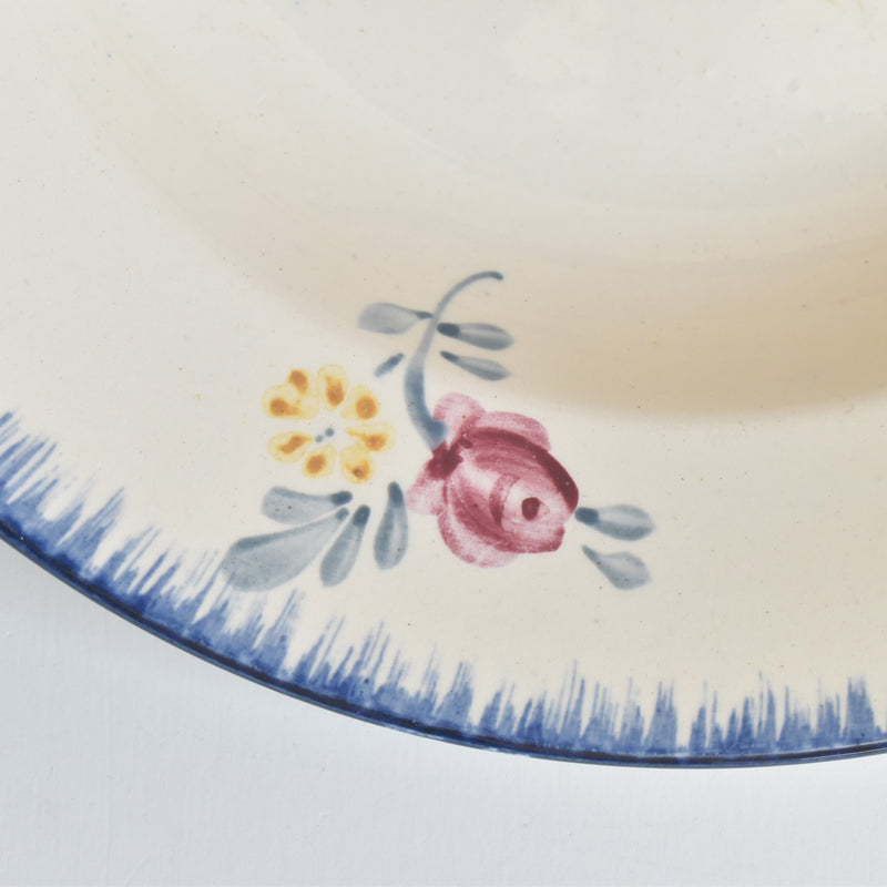 Vintage Deep Plate Digoin & Sarreguemines Mary-Lou 1A