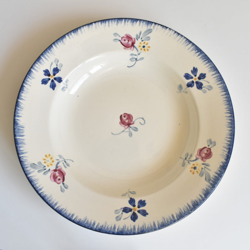 Vintage Deep Plate Digoin & Sarreguemines Mary-Lou 1A