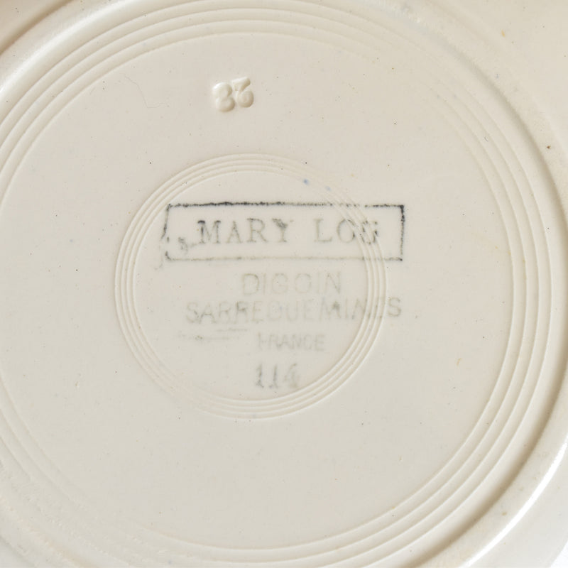 Vintage Deep Plate Digoin & Sarreguemines Mary-Lou 1A