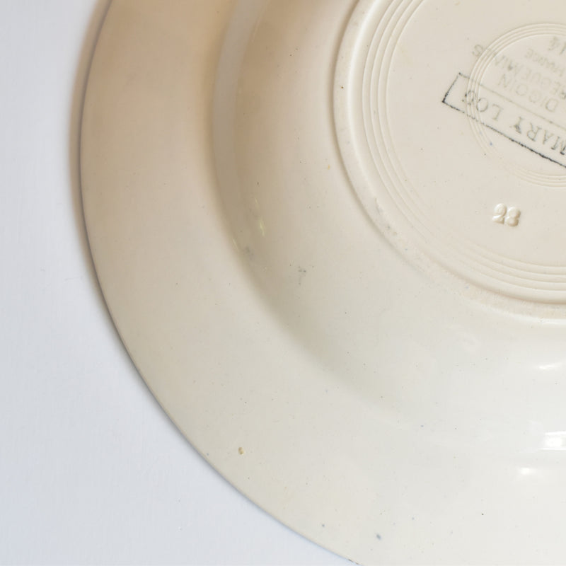 Vintage Deep Plate Digoin & Sarreguemines Mary-Lou 1A