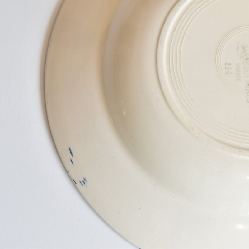 Vintage Deep Plate Digoin & Sarreguemines Mary-Lou 1A