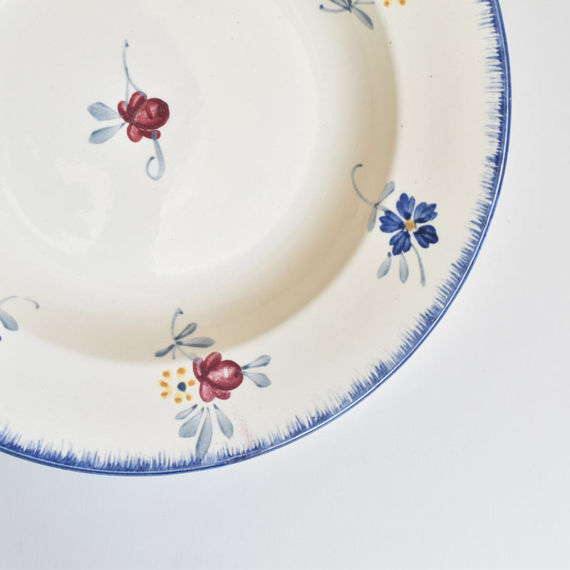 Vintage Deep Plate Digoin & Sarreguemines Mary-Lou 1B