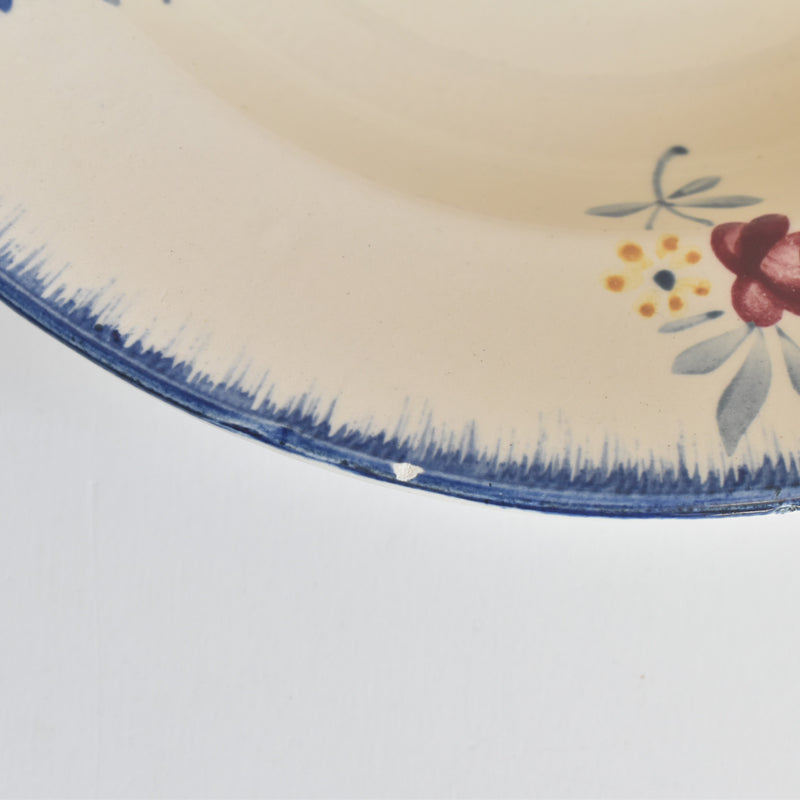 Vintage Deep Plate Digoin & Sarreguemines Mary-Lou 1B