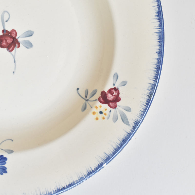 Vintage Deep Plate Digoin & Sarreguemines Mary-Lou 1B