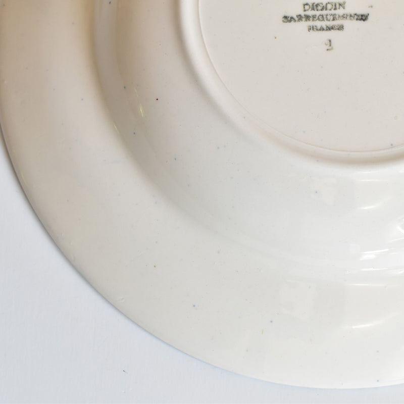 Vintage Deep Plate, Digoin & Sarreguemines Mary-Lou 2A