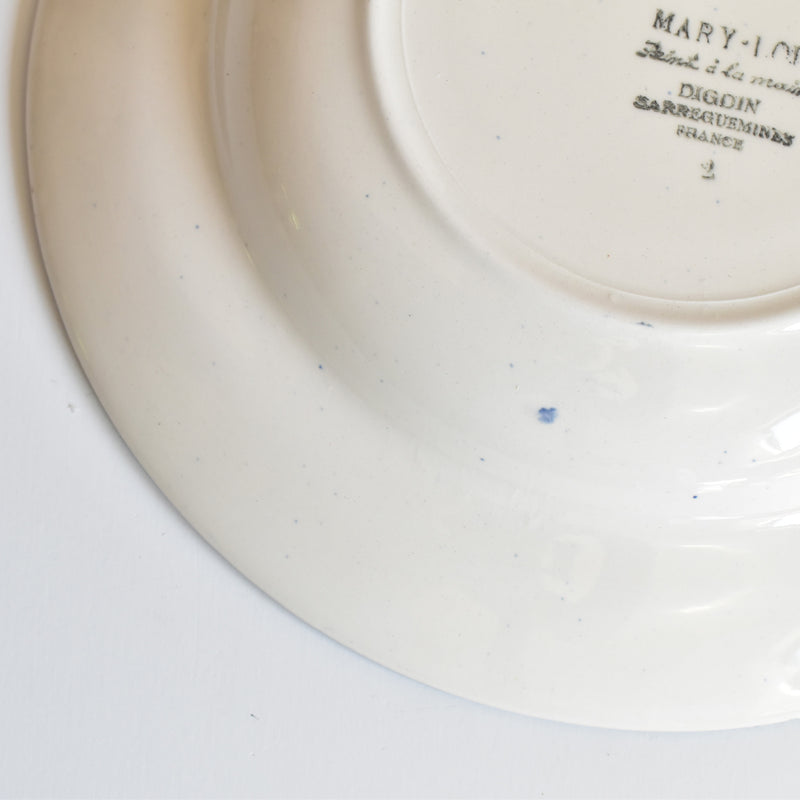 Vintage Digoin & Sarreguemines Mary-Lou Deep Plate 2C