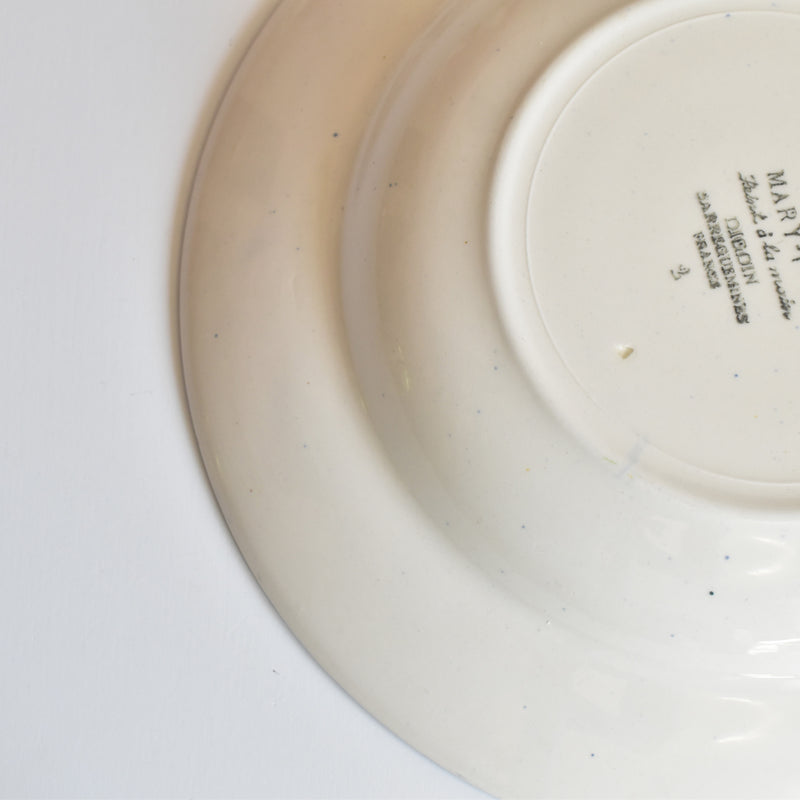 Vintage Deep Plate, Digoin & Sarreguemines "Mary-Lou" (2D)