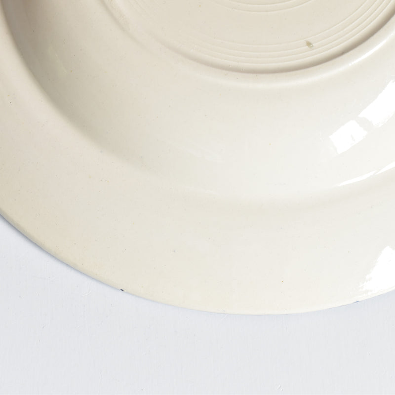 Vintage Deep Plate - Digoin & Sarreguemines Mary-Lou Cream