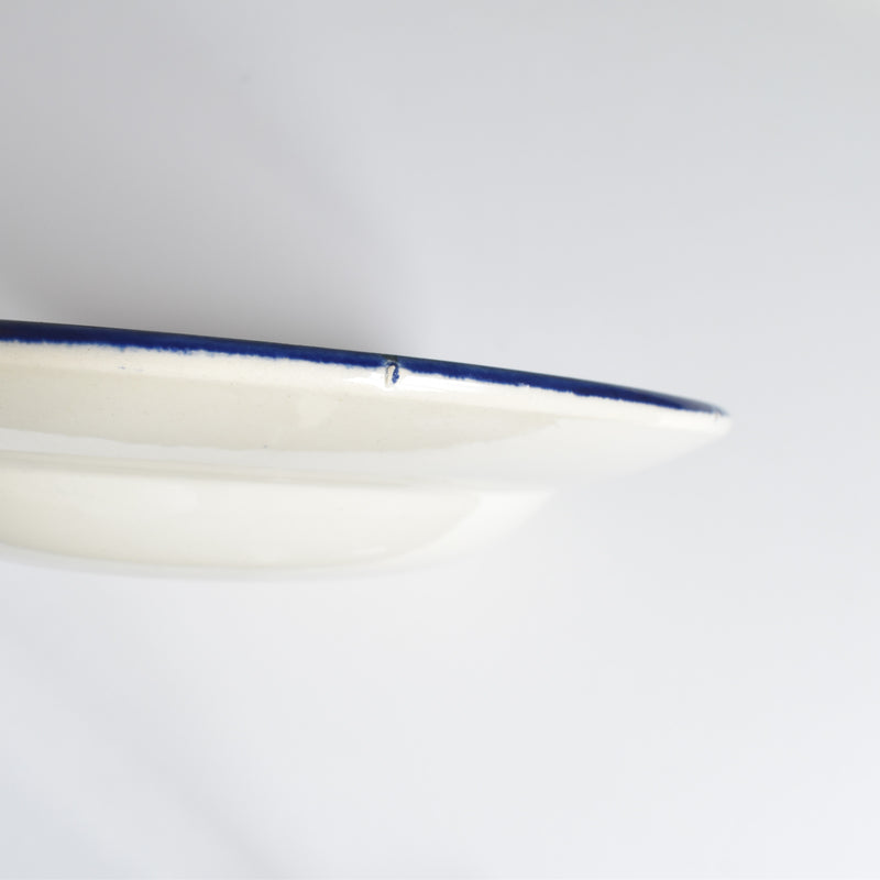Vintage Deep Plate - Digoin & Sarreguemines Mary-Lou Cream