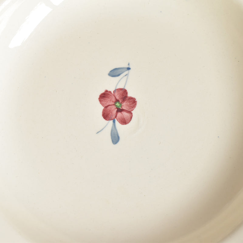 Vintage Deep Plate - Digoin & Sarreguemines Mary-Lou Cream