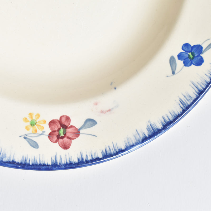 Vintage Deep Plate - Digoin & Sarreguemines Mary-Lou Cream