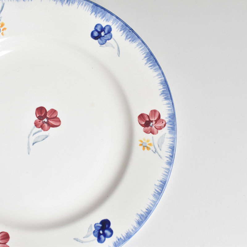 Vintage Plate Digoin & Sarreguemines Mary-Lou White B
