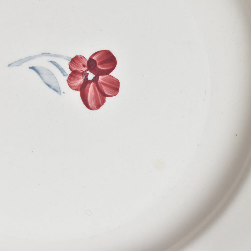 Vintage Plate Digoin & Sarreguemines Mary-Lou White B