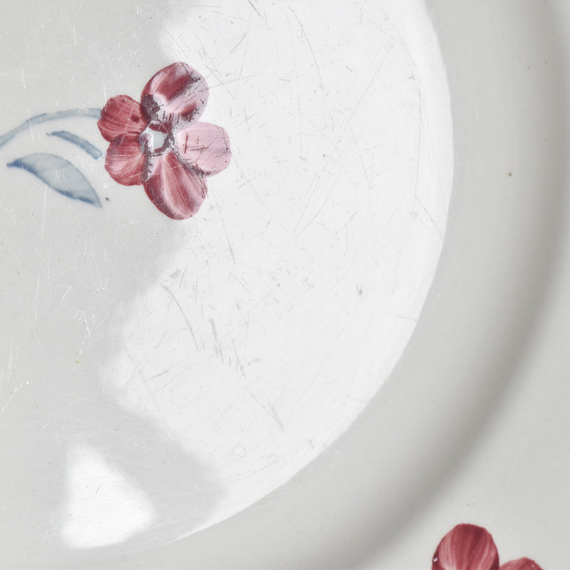 Vintage Plate Digoin & Sarreguemines Mary-Lou White B
