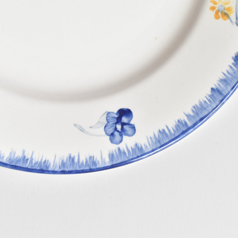 Vintage Plate Digoin & Sarreguemines Mary-Lou White B