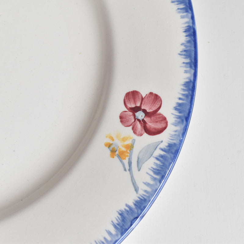Vintage Plate Digoin & Sarreguemines Mary-Lou White C