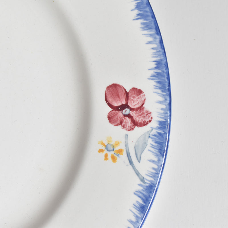 Vintage Plate Digoin & Sarreguemines Mary-Lou White C