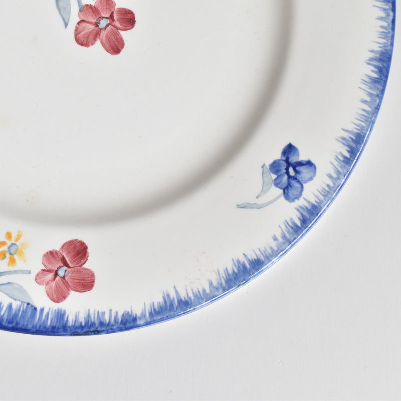 Vintage Plate Digoin & Sarreguemines Mary-Lou White C