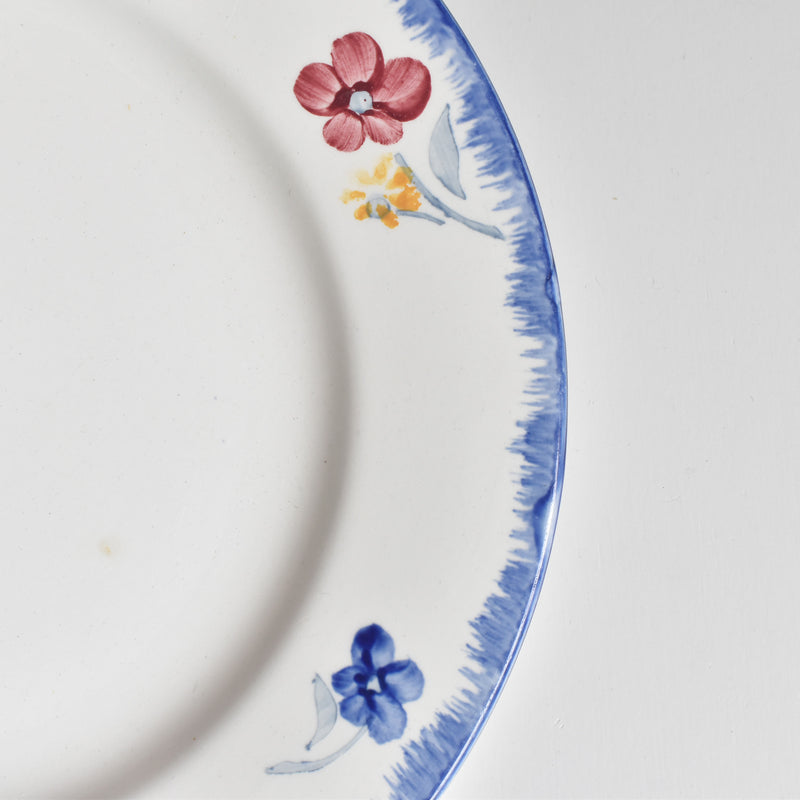 Vintage Plate Digoin & Sarreguemines Mary-Lou White C