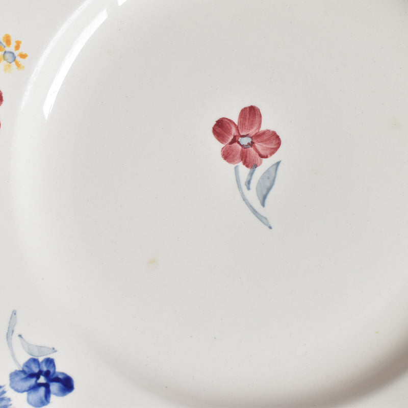 Vintage Plate Digoin & Sarreguemines Mary-Lou White C