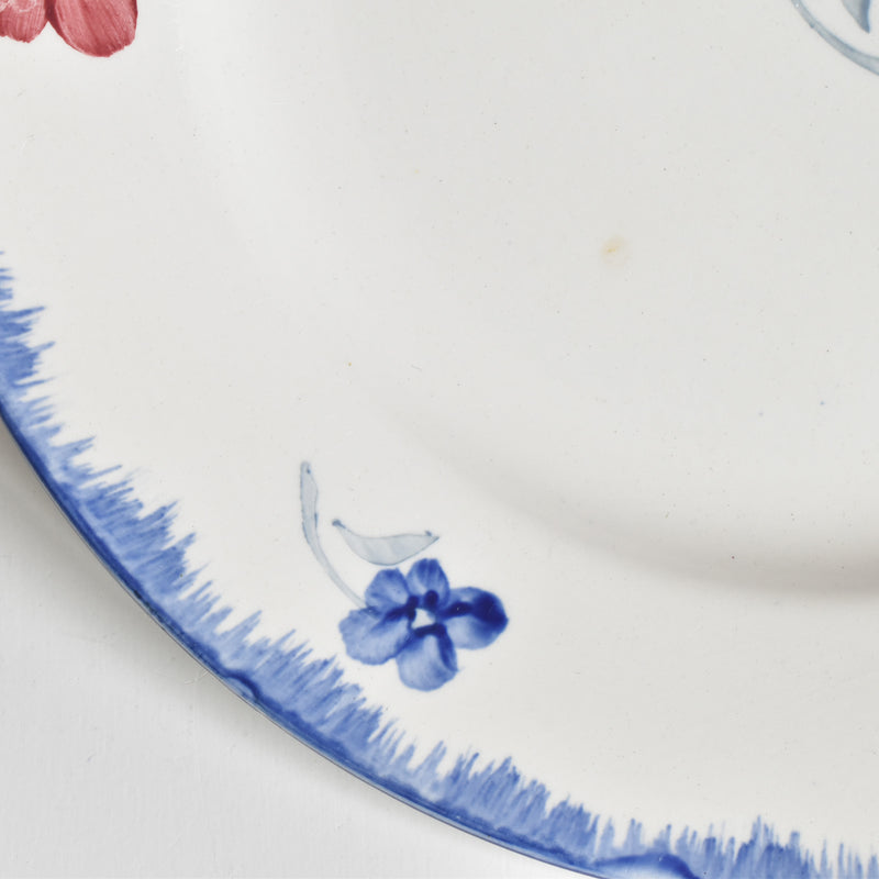 Vintage Plate Digoin & Sarreguemines Mary-Lou White C
