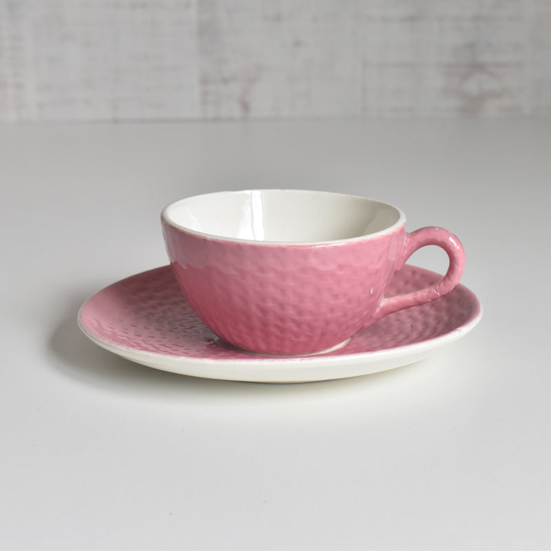ヴィンテージカップ＆ソーサー ディゴワン＆サルグミンヌ パニエ ピンク