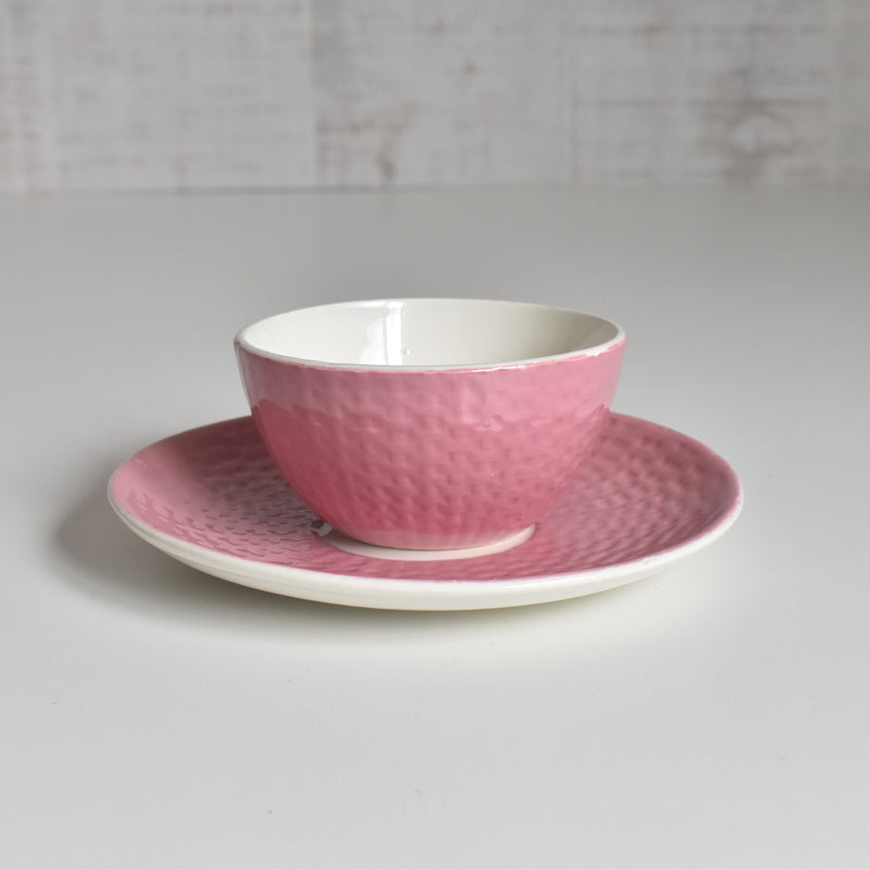 ヴィンテージカップ＆ソーサー ディゴワン＆サルグミンヌ パニエ ピンク