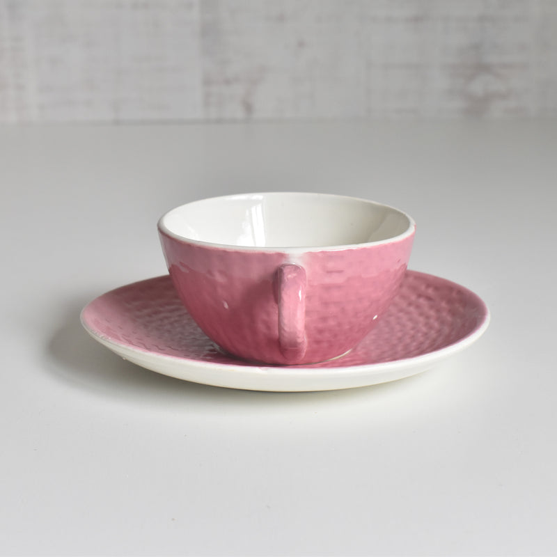 ヴィンテージカップ＆ソーサー ディゴワン＆サルグミンヌ パニエ ピンク