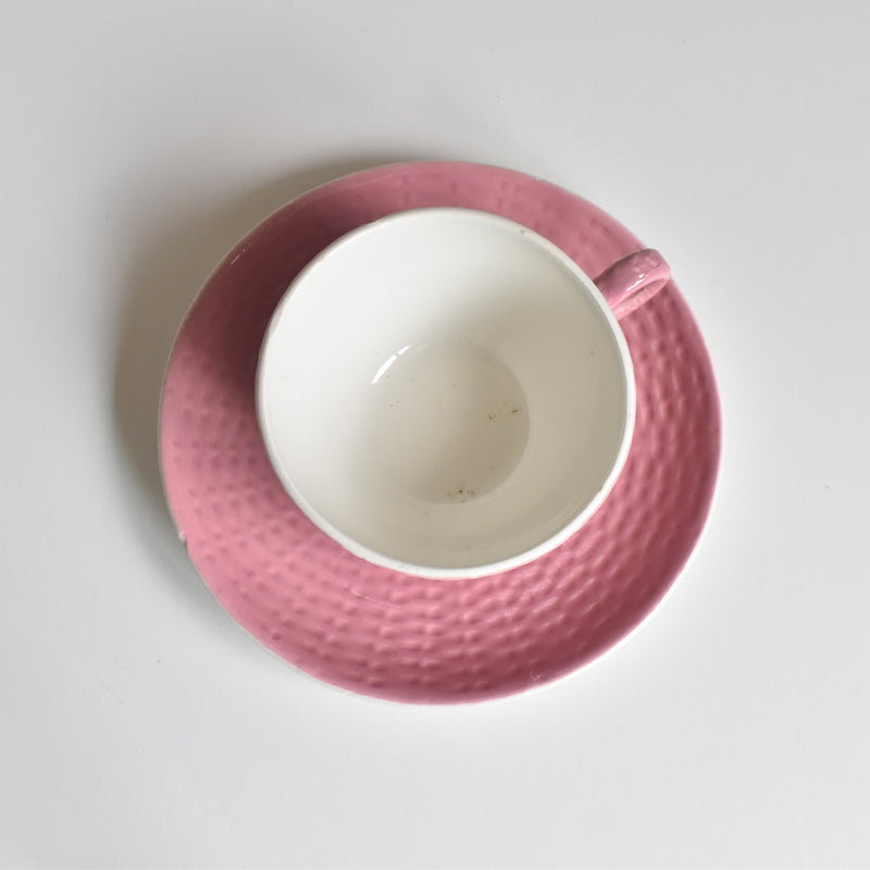 ヴィンテージカップ＆ソーサー ディゴワン＆サルグミンヌ パニエ ピンク